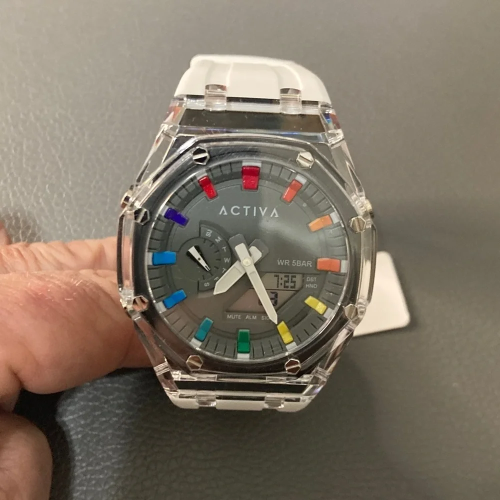 Activa Kaleido Men's Watch - 44.2mm, White ACW2100-003